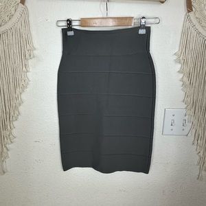BCBG maxazria gray bandage compression skirt shapewear small NEW